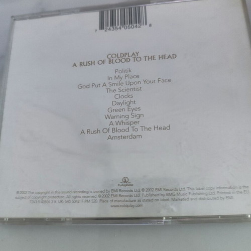 Coldplay A Rush of Blood to the Head CD (2002)