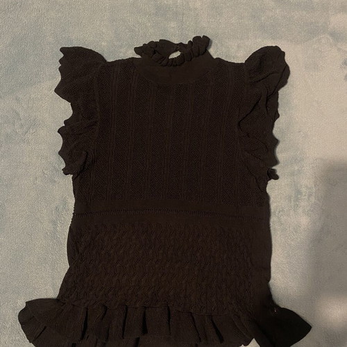 Zara see through top like new, black, size M