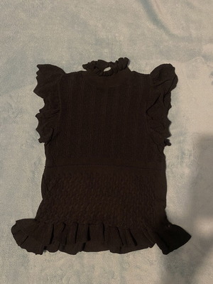Zara see through top like new, black, size M