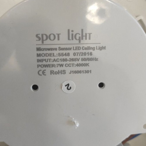 Spot Light LED Ceiling Light with Microwave Motion Sensor 700lm 7W 4800K