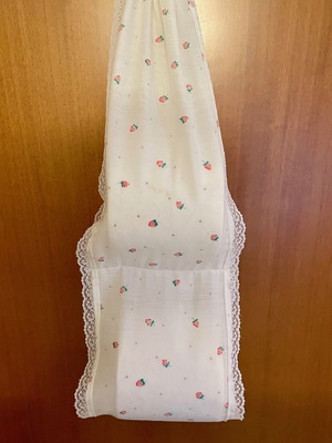 Английски висящ държач за 2 тоалетни хартии като нов, памучен