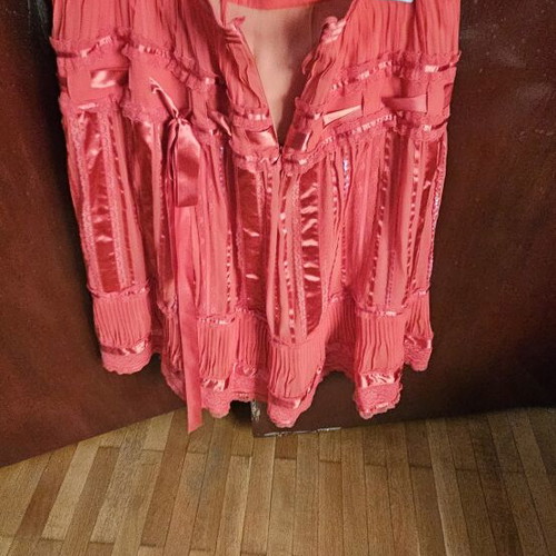 Skirt and blouse set used, red, Rena Lange brand, size M 38 10