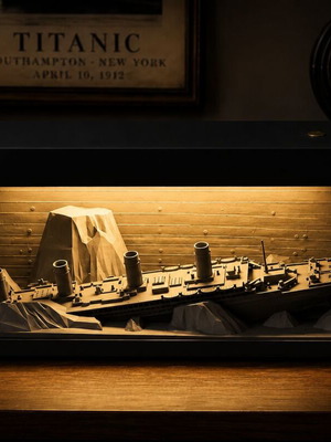 Titanic Shadowbox Light with LED Atmosphere