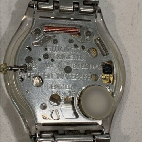 Swatch Skin Baroque Eyes SFK281G ladies steel watch used