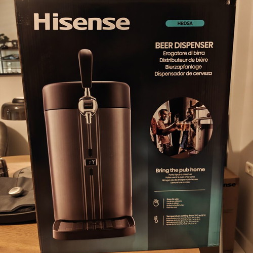 Hisense HBD5A Beer Dispenser new, 5Lt with temperature control and CO₂ system