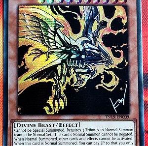 The Winged Dragon of Ra - PRISMATIC SECRET RARE - TN19-EN009 - Limited Edition