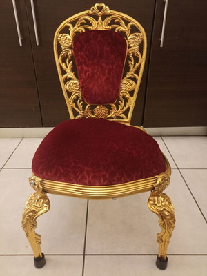 Baroque bronze chair, antique