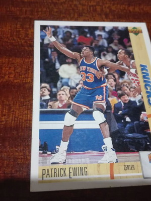 Κάρτα NBA Patrick Ewing Upper Deck μεταχειρισμένη, σεζόν 1991-1992