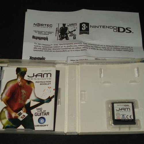 Jam Sessions Sing and Play Guitar Nintendo DS game used with manual