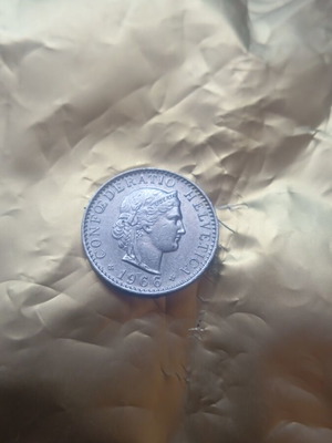 Switzerland 20 Rappen Coin 1966 like new