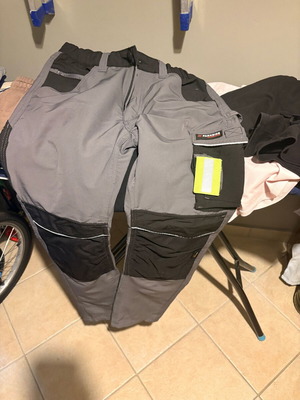 Parkside work pants, black and grey, size M