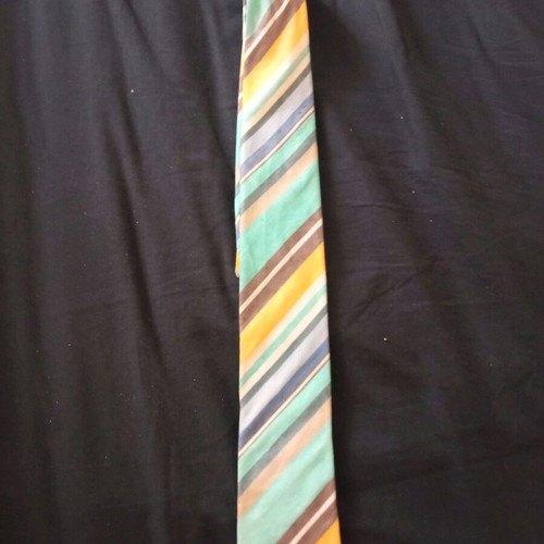 Tie Rack linen fabric tie multicolored like new