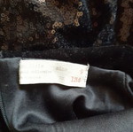 Black short-sleeve formal dress Zara like new with sequins and velvet collar