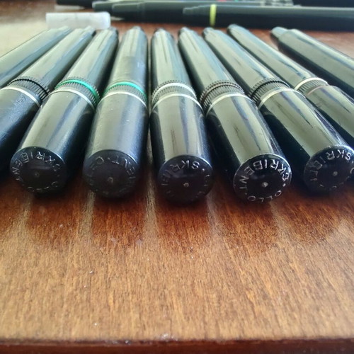 Skribent vintage rapidographs used, set with spare parts