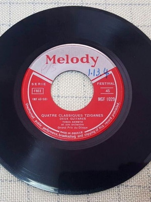 Yoska Nemeth Et Son Orchestre Quatre Classiques Tziganes 7' used