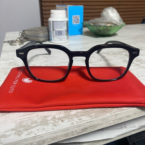 Blue light blocking glasses like new, non-prescription, black