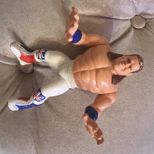 WWF Hasbro British Bulldog figure used, collectible