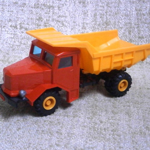 Joy Toy Krupp plastic toy truck, vintage, new in box