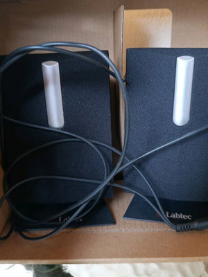 Labtec computer speakers with woofer used
