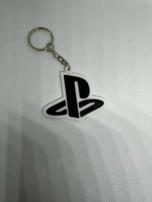 PlayStation logo keychain 3D printed like new, handmade