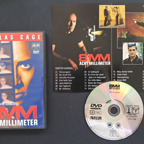 8 mm DVD like new, drama thriller with subtitles