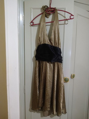 Summer dress satin Marilyn Monroe size M like new