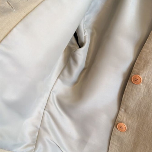 Linen women's suit vintage jacket and skirt like new, sizes M L