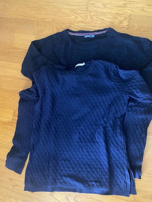 Bershka blue sweaters like new, set of 2 pieces