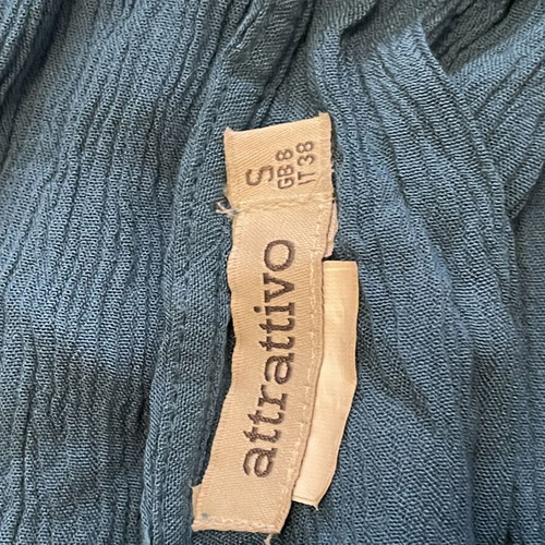 Attrativo Boho Off Shoulder Top with V Neck and Adjustable Straps, Size S, Like New