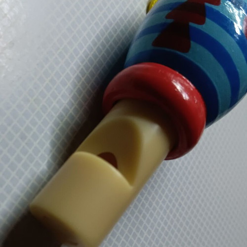 Wooden children's whistle new, large size 9 cm