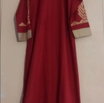 No Limit long boho dress like new, burgundy red with multicolor pattern