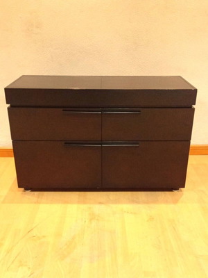Dil-865 vanity cabinet new, dark brown oak wood