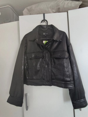 Zara sequin jacket new, black, XS
