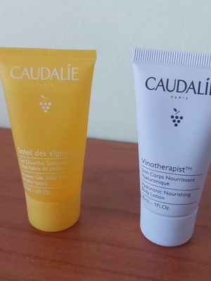 Caudalie Paris shower gel and body lotion closed like new