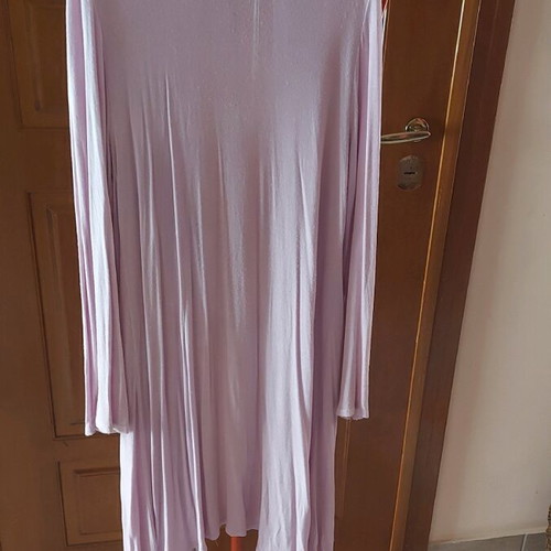 Long pink cardigan like new, one size L/XL, Made in Italy