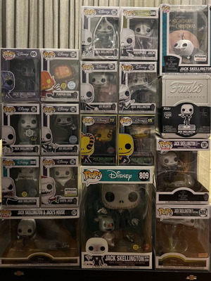 Funko Pop Jack Skellington new, set of 18 pieces