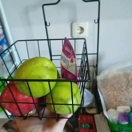 Metal fruit basket used black with removable baskets