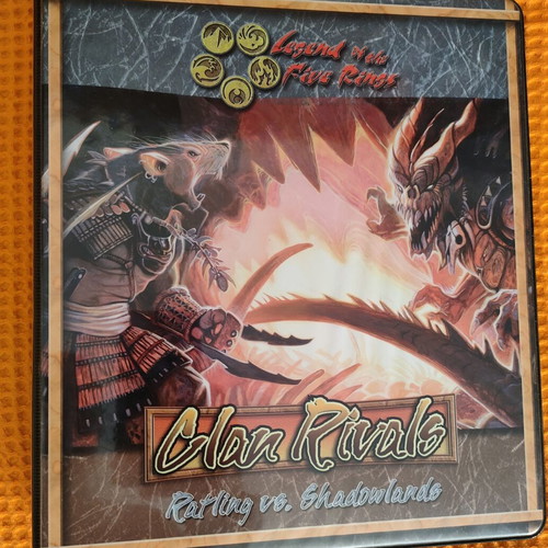 Binder Legend of the Five Rings Clan Rivals Ratling vs Shadowlands mint