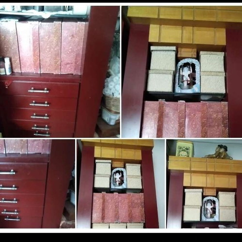 Handmade Greek furniture like new with shelves and drawers
