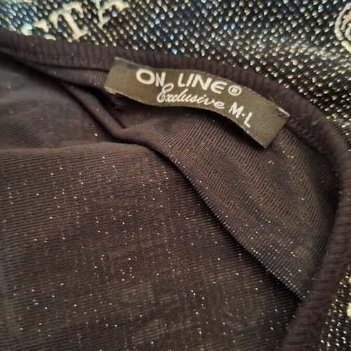 Online t-shirt like new, size M-L, black and gray