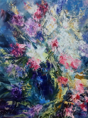 Картина с маслени бои върху платно 30x40 см, нова