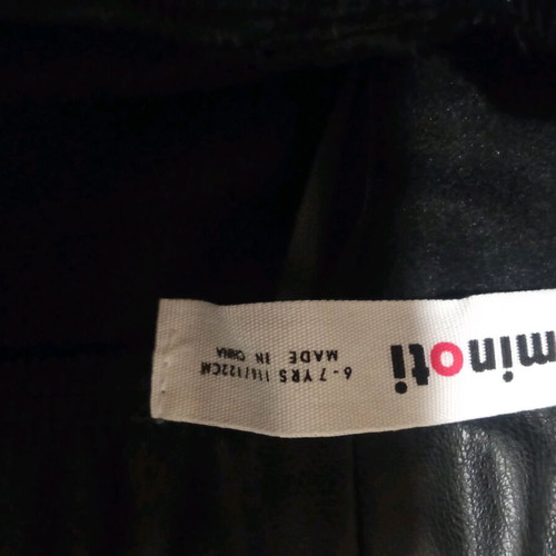 Minoti leather leggings for 6-7 years like new, black