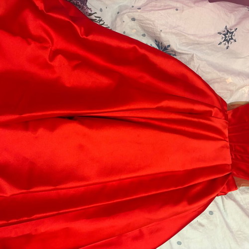 Evening dress, strapless, satin, size M / 38 / 10