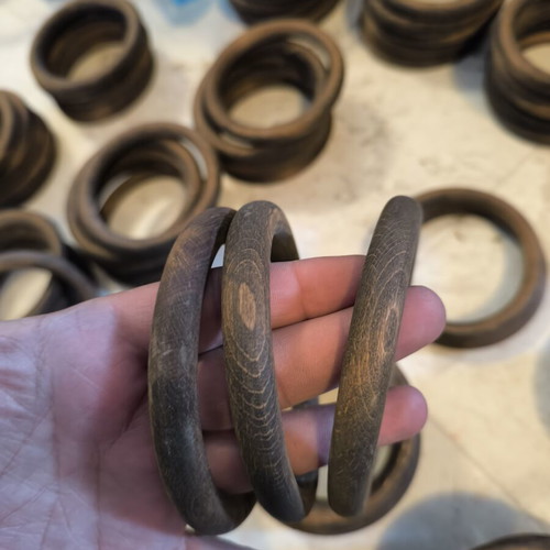Wooden curtain rings new, pack of 150, 11cm