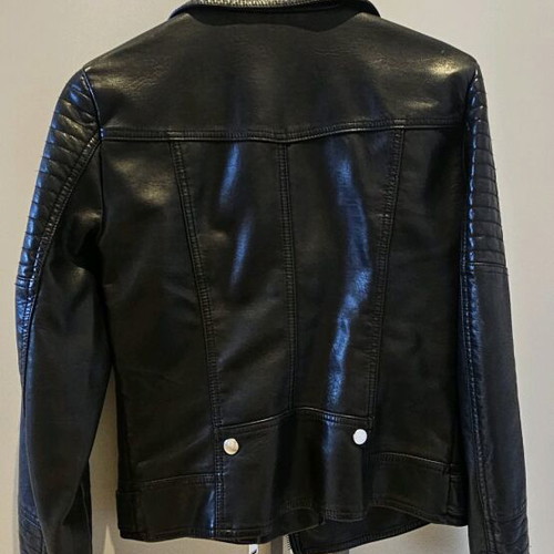 Vero Moda biker jacket black faux leather small like new