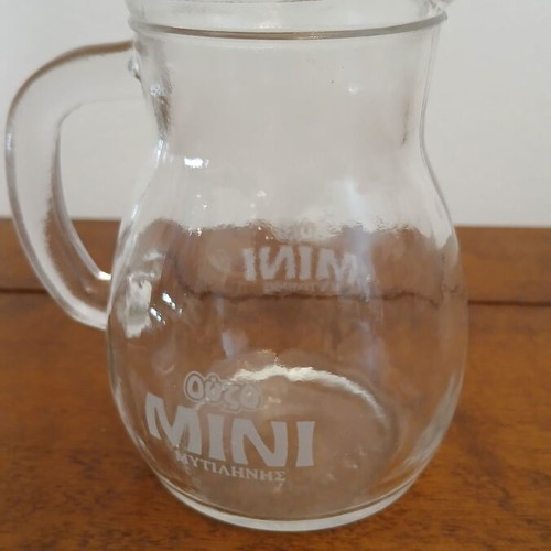 Mini Mytilinis Ouzo Glass Pitcher 0.25 lt like new