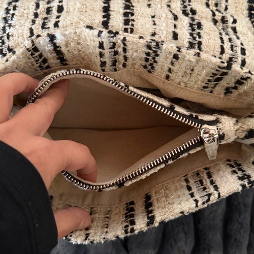 Boho Zara crossbody bag like new, white