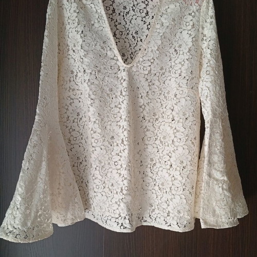 Zara white women's blouse new, size L