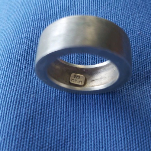 Silver ring industrial design used