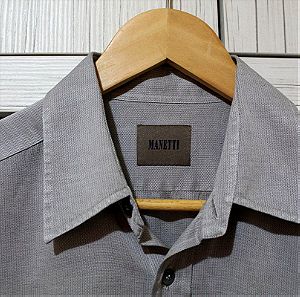 Manetti-Ανδρικο πουκαμισο γκρι-Ελληνικης ραφης